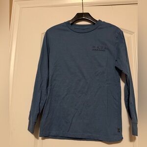 Maui and Sons Men’s size Small Classic Blue Long sleeve Tee. Like New!